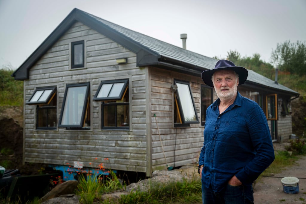 Breanndán Ó Beaglaoich outside his house. The Man With The Moving House airs on RTÉ One on Thursday August 25th at 10.15pm