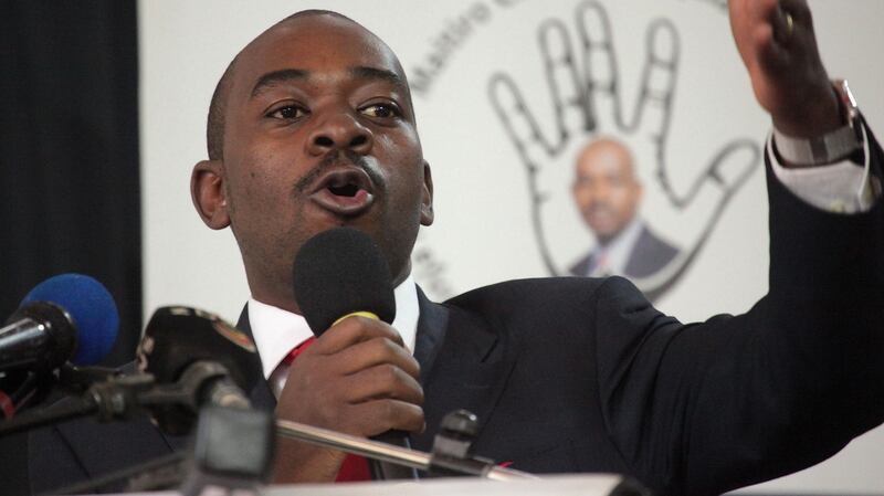Movement for Democratic Change leader Nelson Chamisa: “We will not allow an election which is not free and fair.” Photograph: Aaron Ufumeli