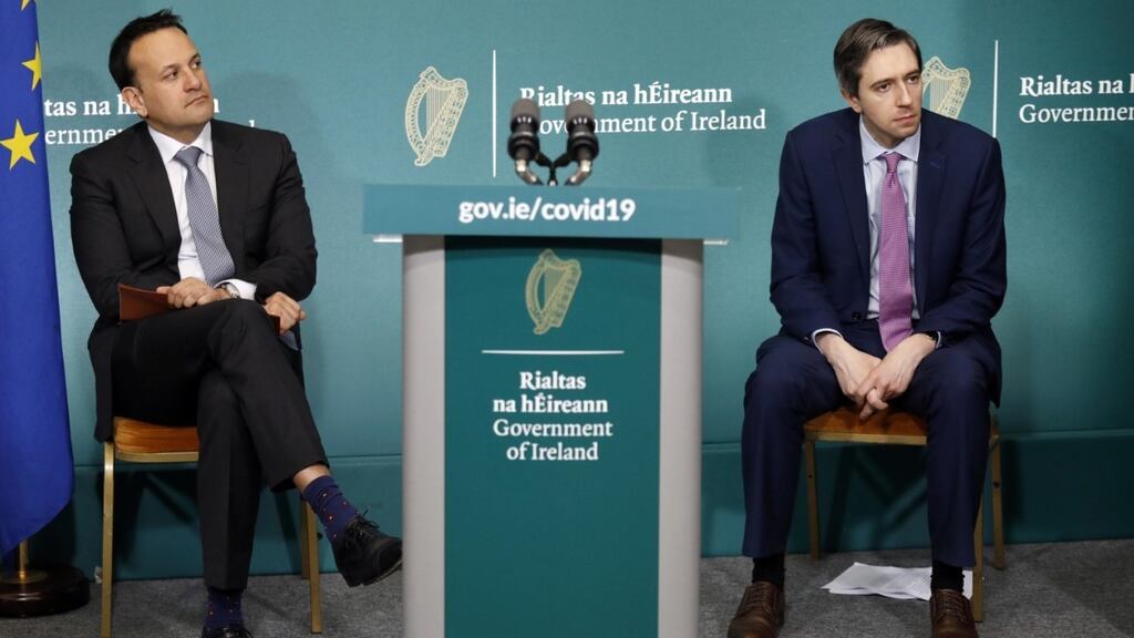 Taoiseach Leo Varadkar and Minister for Health Simon Harris are two of the three members of the sub-committee; the third member is Minister for Finance Paschal Donohoe. Photograph: Leon Farrell/PA Wire
