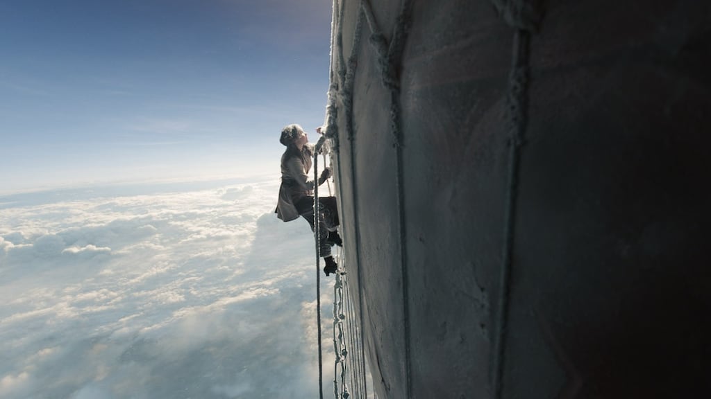 Felicity Jones in The Aeronauts.