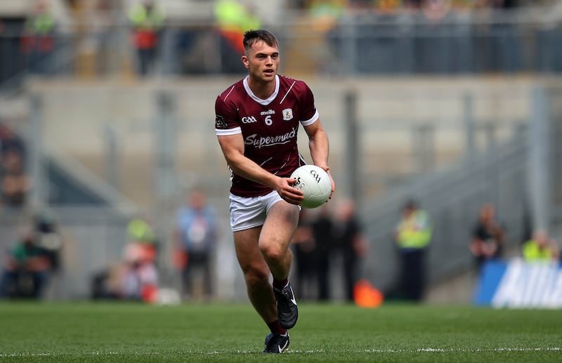Liam Silke of Galway: assured on the ball and brave in possession. Photograph: Ryan Byrne/Inpho