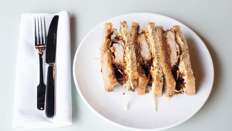 Tonkatsu sandwich with Whole Hoggs pork.