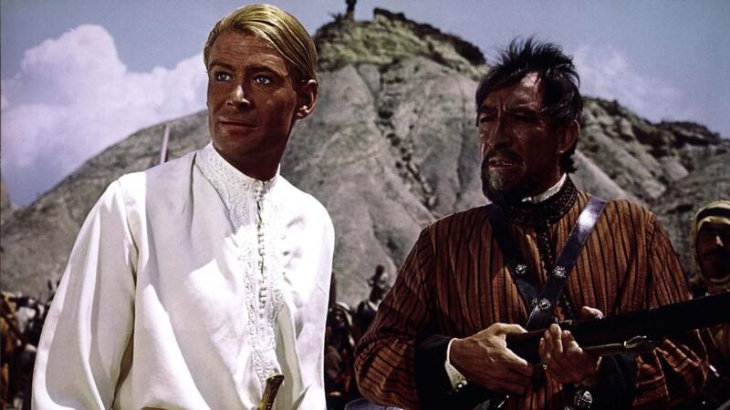 Peter O’Toole and Anthony Quinn in Lawrence of Arabia