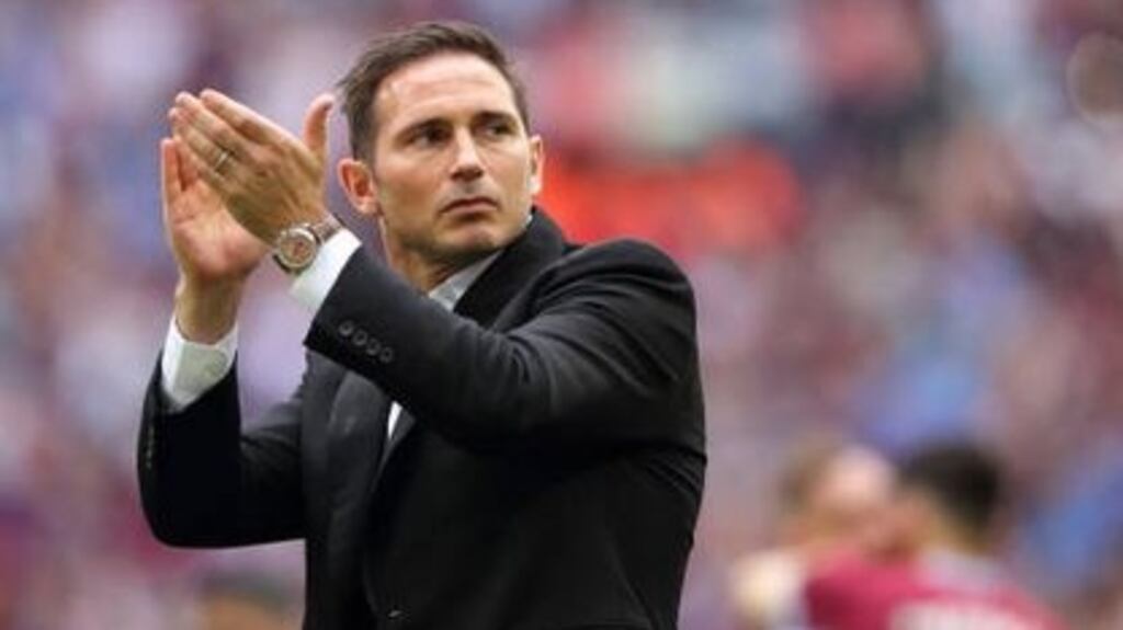 Frank Lampard: Chelsea’s record goalscorer could be soon on his way back to Stamford Bridge as manager. Photograph: Getty Images