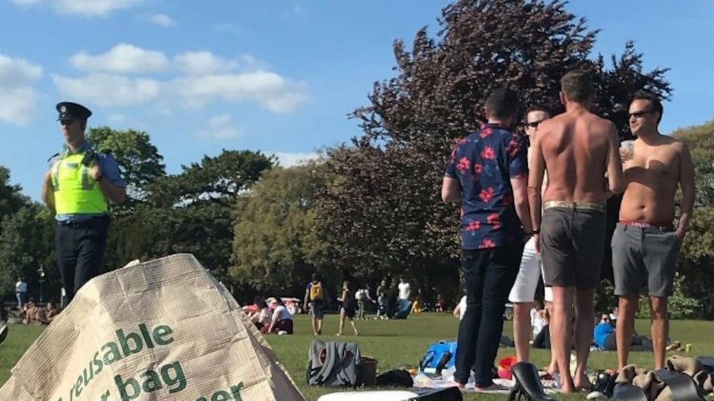 An image shared on social media at the weekend of Taoiseach Leo Varadkar and his partner Matt Barrett meeting two friends in the Phoenix Park in Dublin.