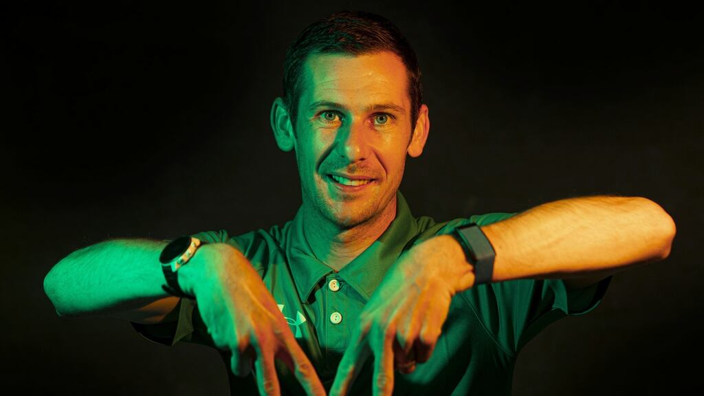 Michael McKillop credits his wife Nicole with helping him transform his attitude to running and enjoy himself on the track. Photograph: Tommy Dickson/Inpho