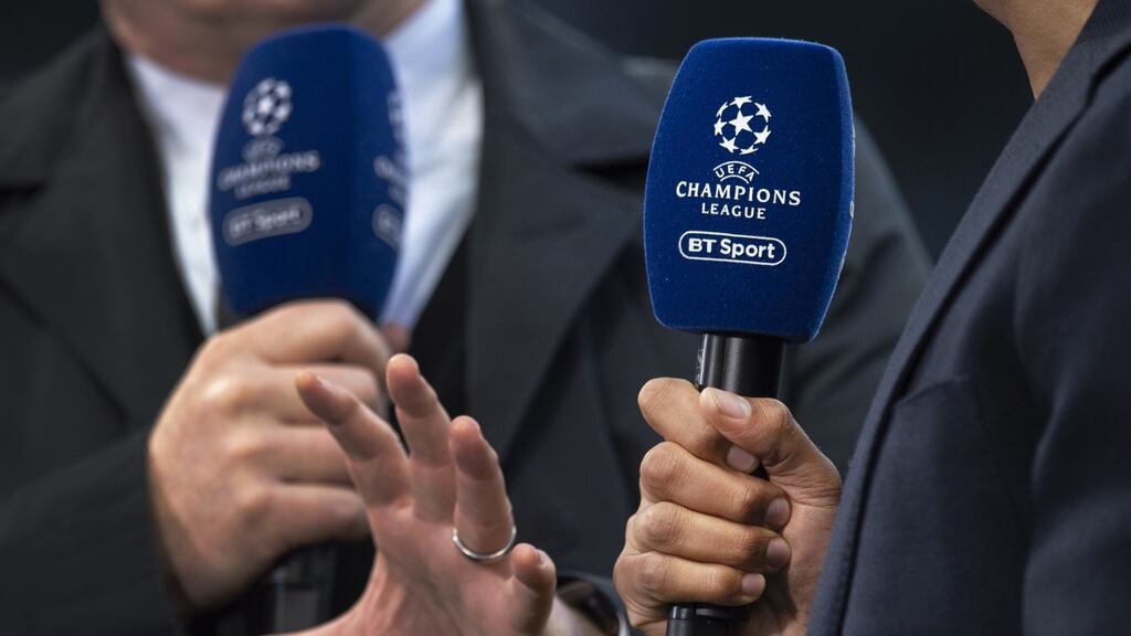 BT has secured the exclusive UK rights to the Champions League, Europa League and Europa Conference League, which is due to start in 2021. The three-year deal until 2024 cost £1.2bn. Photograph: Visionhaus/Getty Images