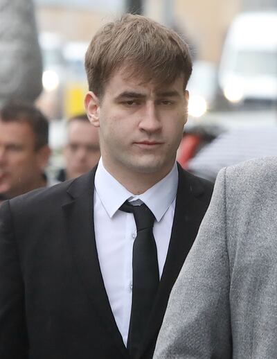 Calvin Dunne (24) who denies the murder of Dylan McCarthy in Monasterevin in 2022. Photograph: Collins