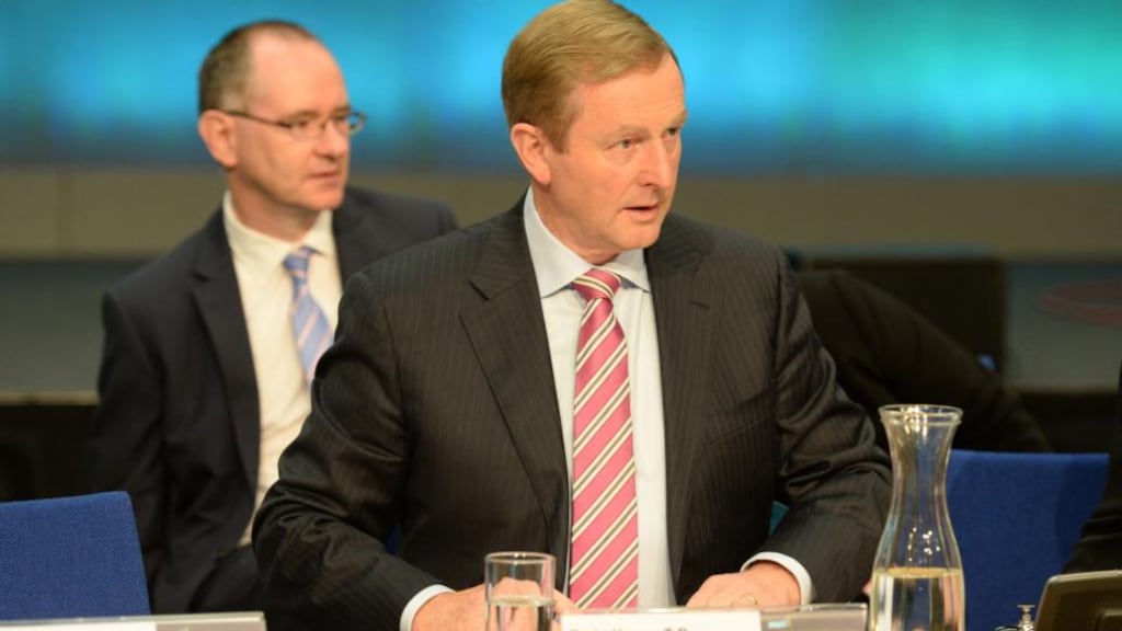 Taoiseach Enda Kenny at the National Economic Dialogue conference at Dublin Castle on Thursday, July 16th, 2015. Photograph: Cyril Byrne/The Irish Times