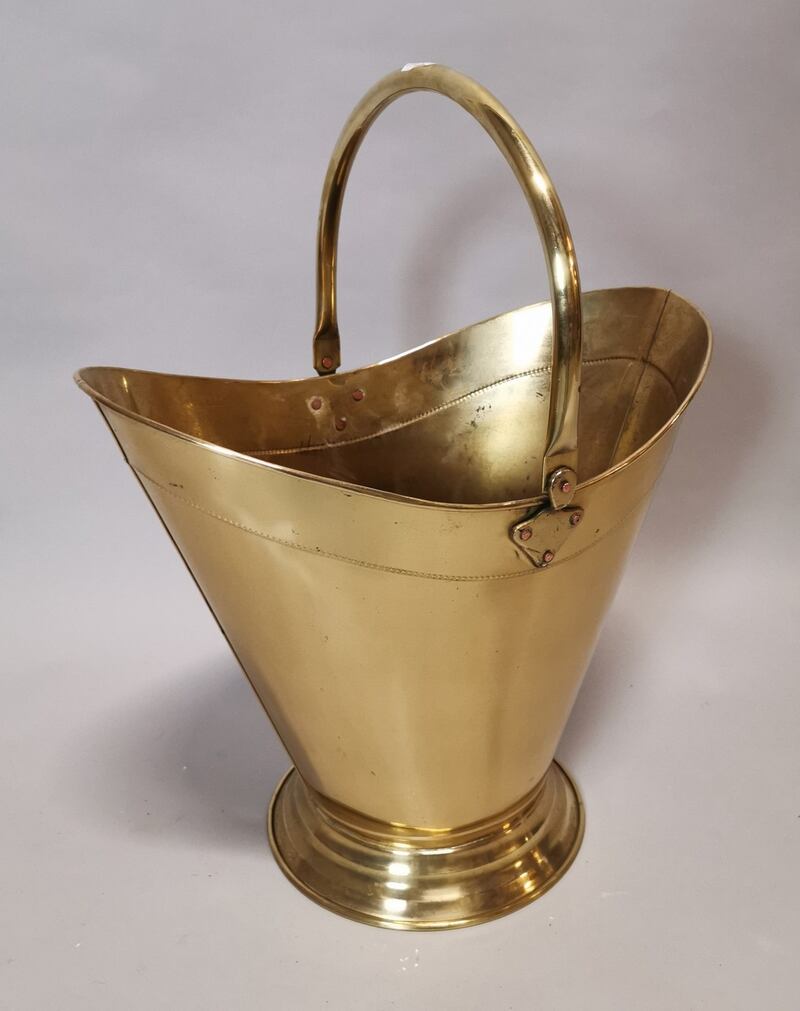 Solid brass coal bucket 250- 350