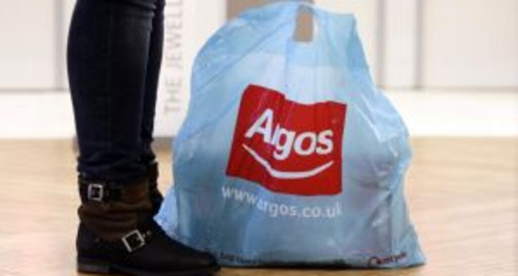 Argos said it is on track to make underlying pretax profit for the 2014-15 year in line with market expectations of £127 million