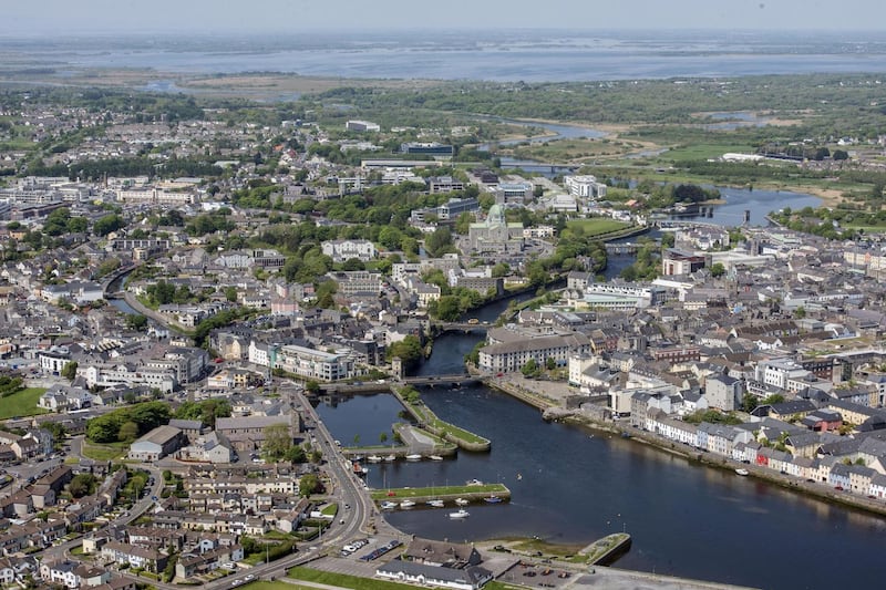 The River Corrib flowing through Galway City. Photograph: Brenda Fitzsimons