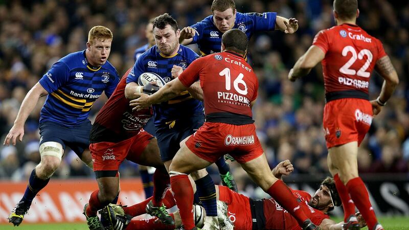 Leinster’s Cian Healy in action against Toulon during the Champions Cup game agt the R Aviva Stadium in December 2015. Photograph: Dan Sheridan/Inpho