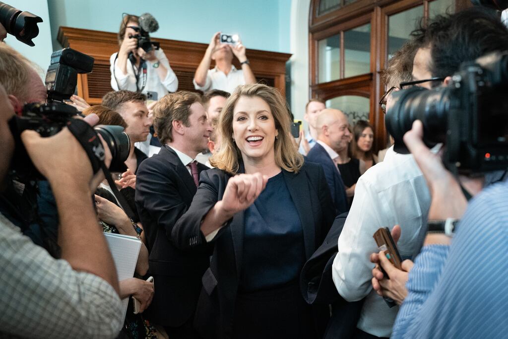 Penny Mordaunt at the launch of her campaign to be Conservative Party leader and prime minister, on Wednesday (Stefan Rousseau/PA Wire)