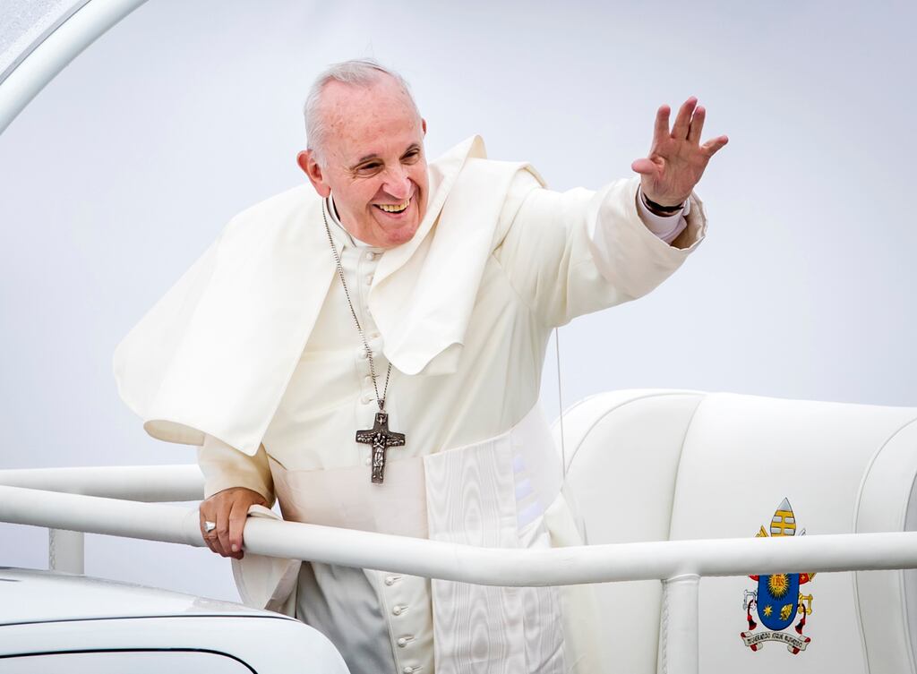 Pope Francis at the closing Mass at the World Meeting of Families at the Phoenix Park, Dublin in 2018. Photograph: Danny Lawson/PA Wire
