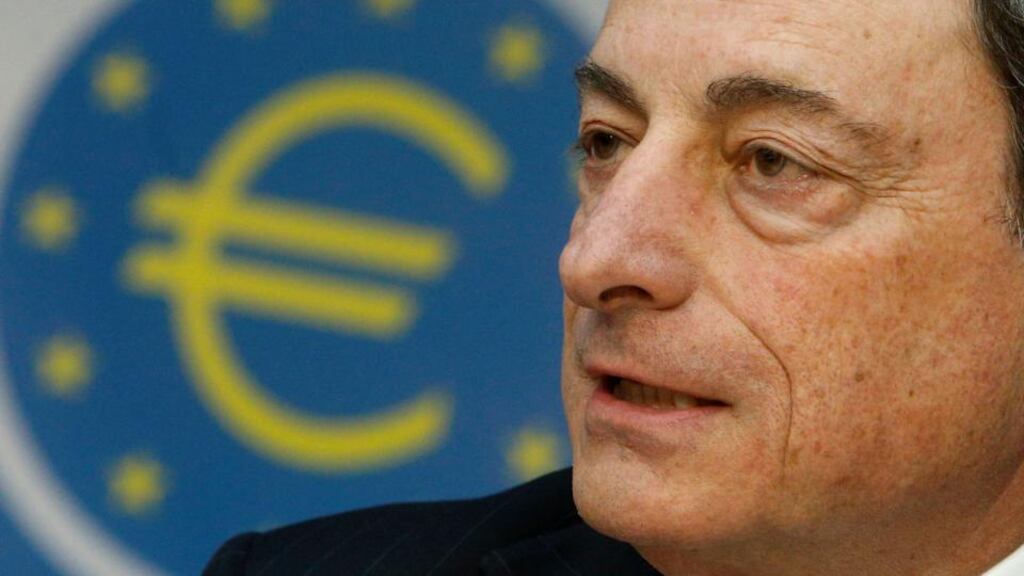 European Central Bank President Mario Draghi. Photograph: Lisi Niesner