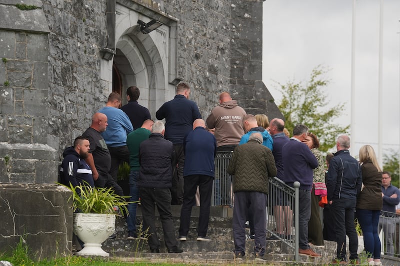 People attend a prayer service at the Church of the Immaculate Conception, Barefield, Co Clare for Vanessa Whyte and her children, James and Sara, who were killed in Co Fermanagh last week. Photograph: Brian Lawless/PA Wire