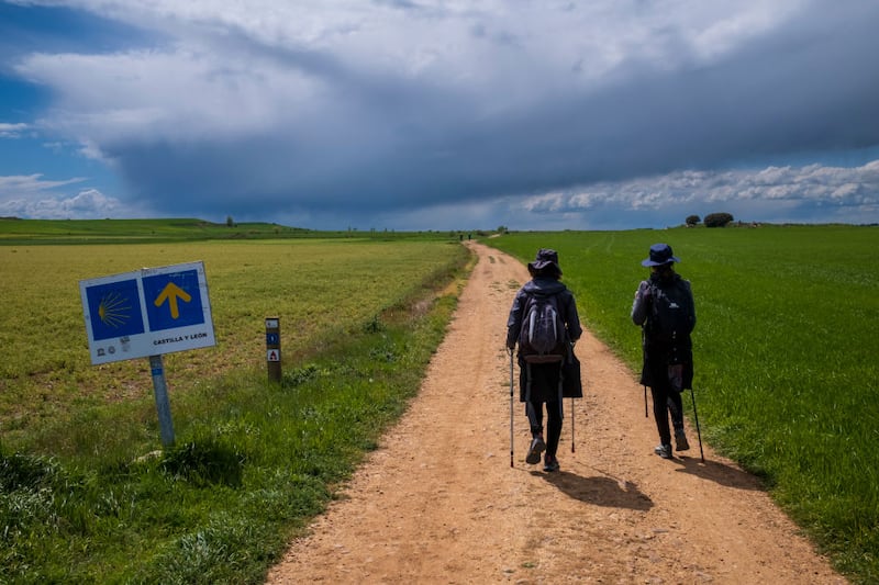 Castrojeriz in Burgos, Spain, along the Camino de Santiago. Photograph: Xurxo Lobato/Getty Images