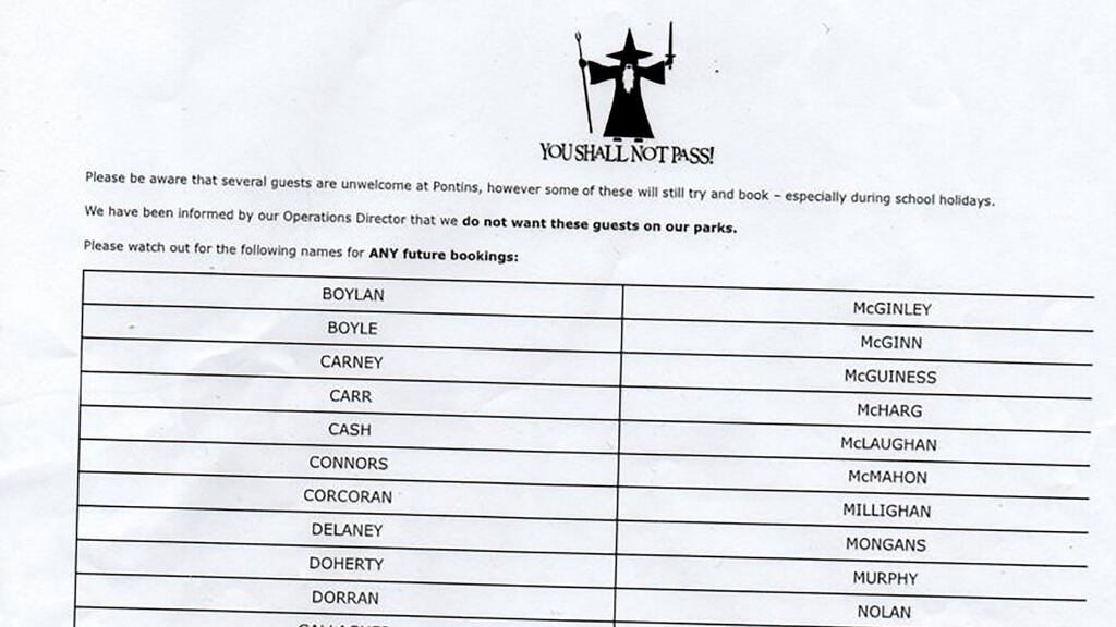 Pontins, the British purveyor of chalet holidays since 1946, has been operating a blacklist of ‘undesirable guests’