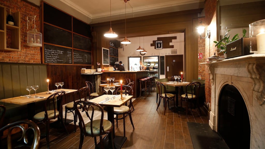 Di Luca on Harcourt Street, Dublin, offers delicious food, but the decor is rather less appetising. Photograph: Nick Bradshaw