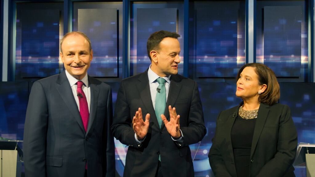 On all the big issues there’s not much between the parties. They are all pro-EU. Mary Lou McDonald has said a Border poll can wait. And all parties support the 12.5% tax rate. Photograph: Aidan Crawley/EPA