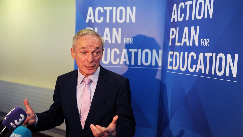 Minister for Education Richard Bruton: draft legislation prohibits schools from applying a priority in admission based on attendance at a specific pre-school.  Photograph: Aidan Crawley