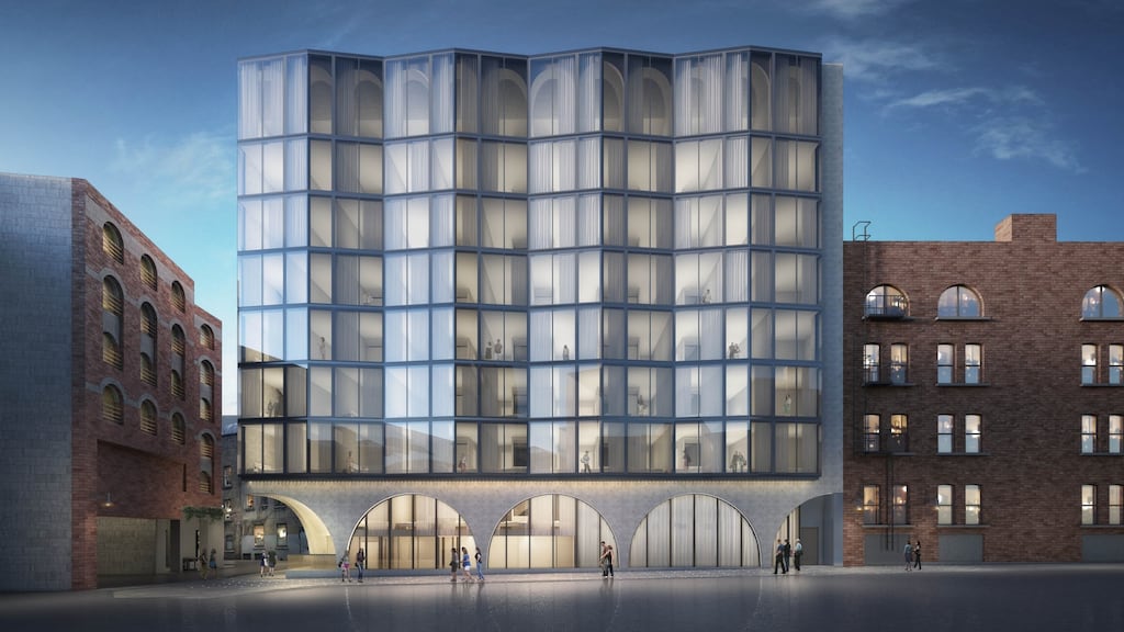 Artist’s impression of the proposed hotel: it is one of a number of new hotels being planned for Dublin, where there is a significant shortage of guest accommodation