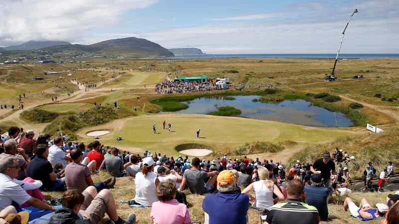 Ballyliffin Golf Club: one of the three clubs – along with Portsalon and Rosapenna – hosting the Donegal Golf Classic. Photograph: Craig Brough/Reuters