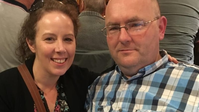 Shelly McKenna (40), with her husband Martin. Shelly commutes to Dublin each day from Co Westmeath.