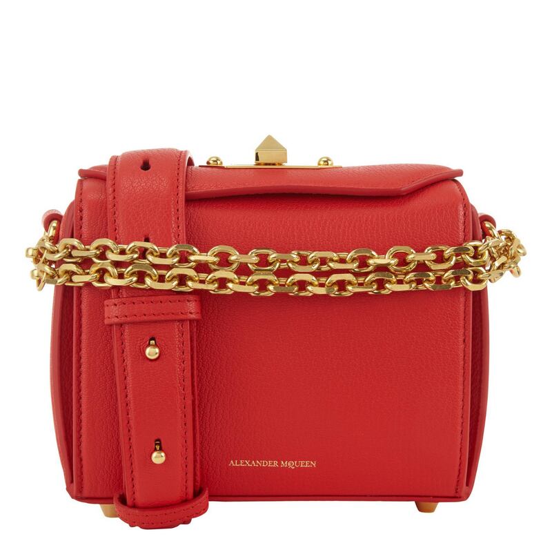Alexander McQueen cross body bag was 1690 now 845 from Brown Thomas
