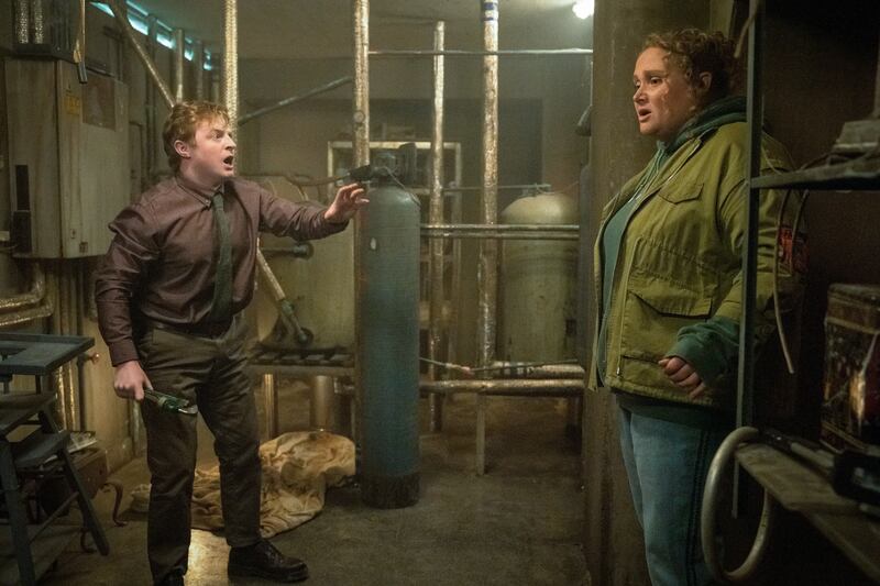 The Tourist: Conor MacNeill with Danielle Macdonald. Photograph: Steffan Hill/Two Brothers/BBC