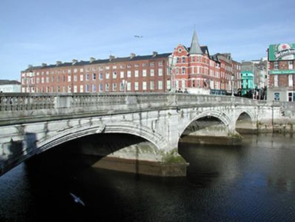St Patrick’s Bridge, Cork, designed by John Benson. Photograph: Courtesy of Buildings of Ireland