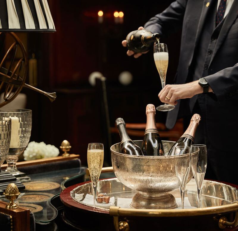 Ashford Castle's Champagne trolley