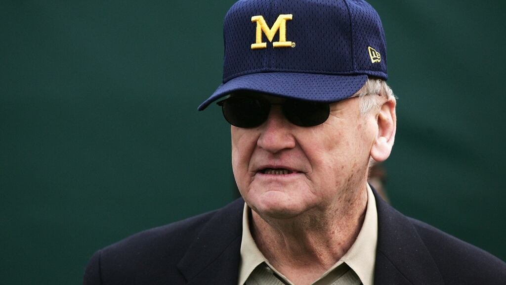 Former Michicgan head coach Bo Schembechler pictured in 2005. Photograph: Jed Jacobsohn/Getty Images
