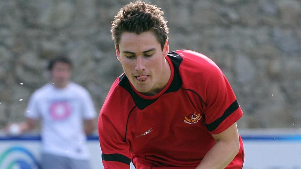 Davy Carson: scored Ireland’s equalising goal against Spain. Photo: Lorraine O’Sullivan/Inpho