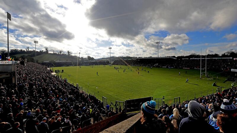 A view of the large crowd in Breffni Park on Sunday. Photograph: Donall Farmer/Inpho