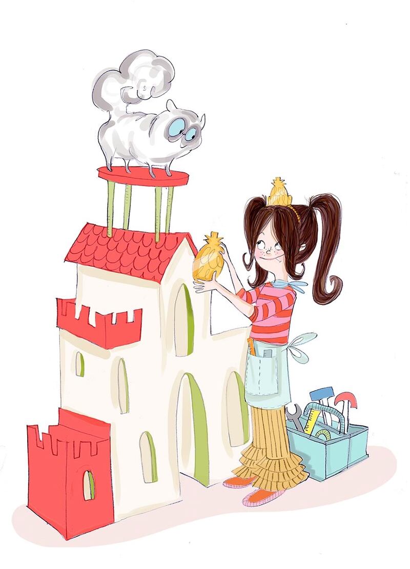 An illustration from Princesses Wear Pants