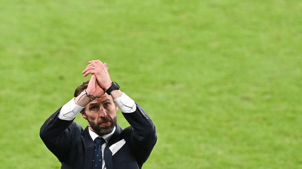 England coach Gareth Southgate’s Dear England open letter to fans set the tone for the team’s efforts ahead of tournament. Photograph: Getty