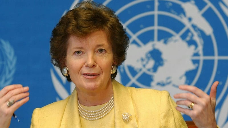 Mary Robinson, Ireland’s first woman president and, later, UN High Commissioner for Human Rights. Photograph: AP