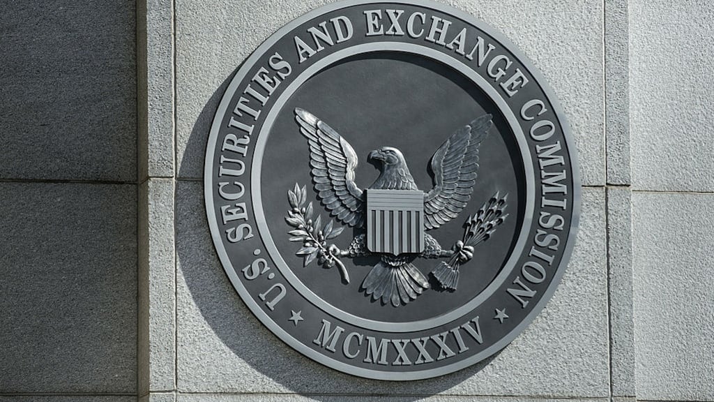 The Securities and Exchange Commission in Washington, DC. The regulator has yet to indicate when it will vote on whether to approve proposed new rules concerning auditors of US public companies. Photograph:  Brendan Smialowski/AFP/Getty Images