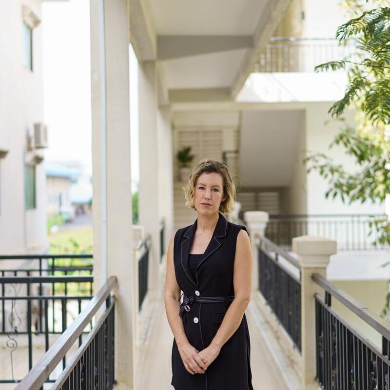 Dr Jessica Manning at the National Centre for Parasitology, Entomology and Malaria Control in Phnom Penh. Photograph: Thomas Cristofoletti/New York Times