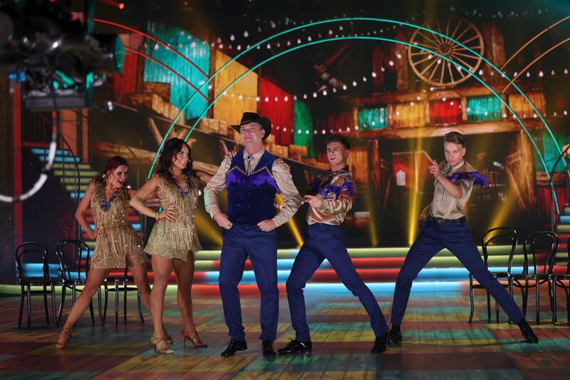 Team dance action during Dancing with the Stars. Photograph: Kyran O’Brien/kobpix