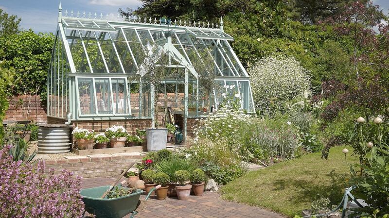 The Sage Greenhouse, a Griffin glasshouse from its Herb Garden Collection