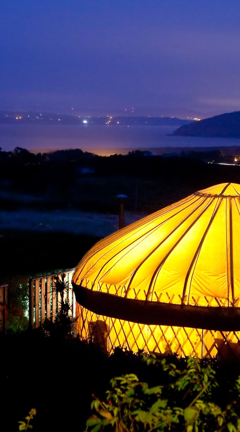 Go glamping: Portsalon Luxury Camping, in Co Donegal