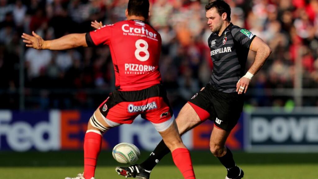 Niall Morris: has excelled on the Leicester right wing this year. Photograph: Inpho.