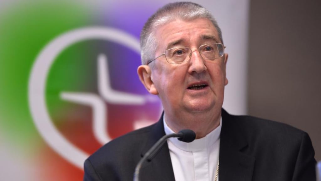 Archbishop of Dublin Diarmuid Martin, who conducted the ceremony at St Patrick’s College, Maynooth at which nine men were ordained deacons. Photograph: Alan Betson