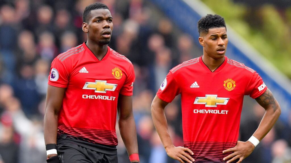 Manchester United manager Ole Gunnar Solskjaer says Marcus Rashford and Paul Pogba will be fit for the proposed resumption of the Premier League. Photograph: PA