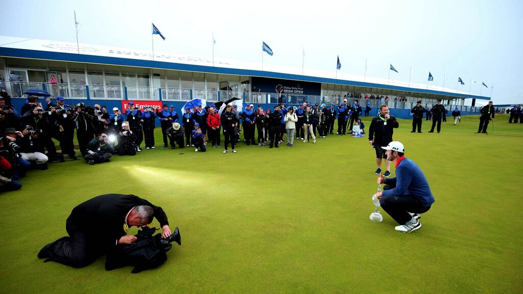 Irish Open: Jon Rahm had marched to a six-stroke victory. Photograph: Matt Mackey/Presseye/Inpho