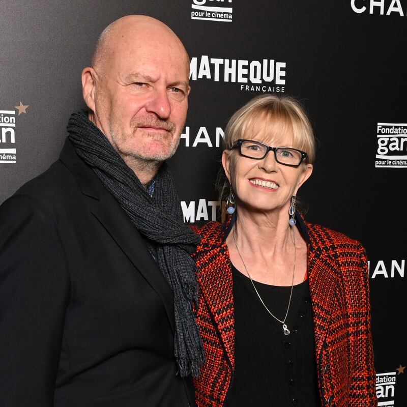 La Syndicaliste: Maureen Kearney with Jean-Paul Salomé, the film's director, at its French premiere, in Paris in February. Photograph: Stephane Cardinale/Corbis via Getty