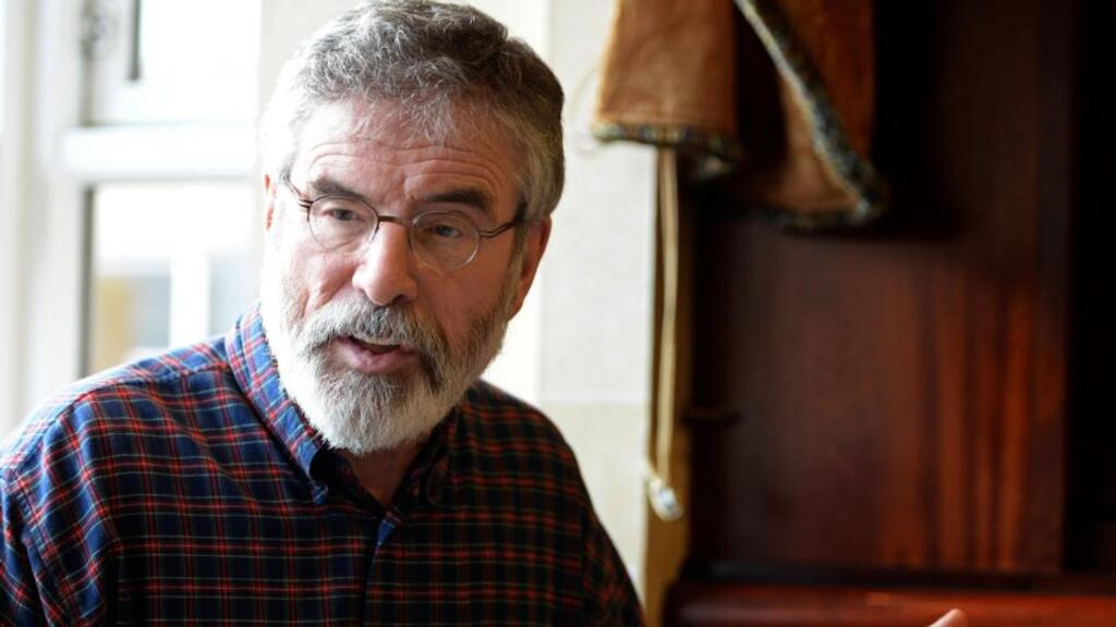 Nose for trouble: Gerry Adams. Photograph: Eric Luke